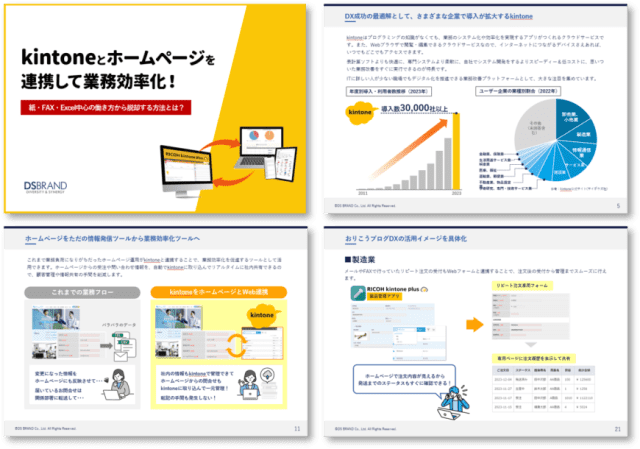 kintoneとホームページを連携して業務効率化！　紙・FAX・Excel中心の働き方から脱却する方法とは？