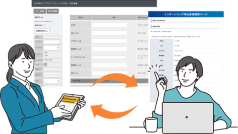 採用応募フォームとの連携 採用応募フォームとの連携