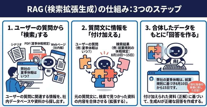 RAG（検索拡張生成）の仕組み