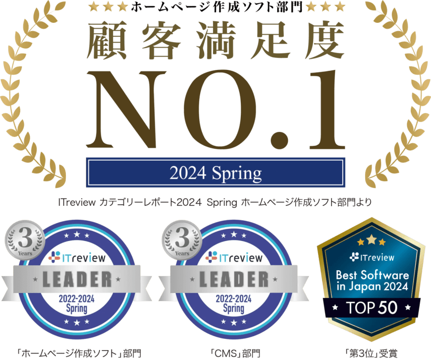 ITreview Best Software in Japan 2023 TOP50に選出！ 2部門で「LEADER」を受賞！