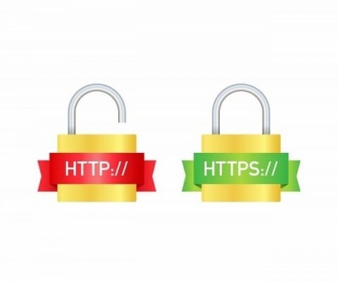 SSL（暗号化通信）で保護されていないホームページ（Webサイト）には、ブラウザ上で警告が表示されてしまう