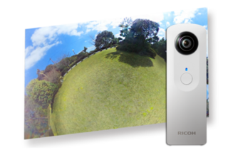 360度カメラ・リコーTHETAを会社ホームページに簡単掲載